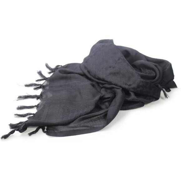 ⚡Men Black and White 100% Cotton Military Shemagh Tactical Desert Scarf Wrap - Picture 3 of 8